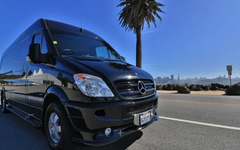 12 Passenger Mercedes-Benz Sprinter Limousine for party bus rental