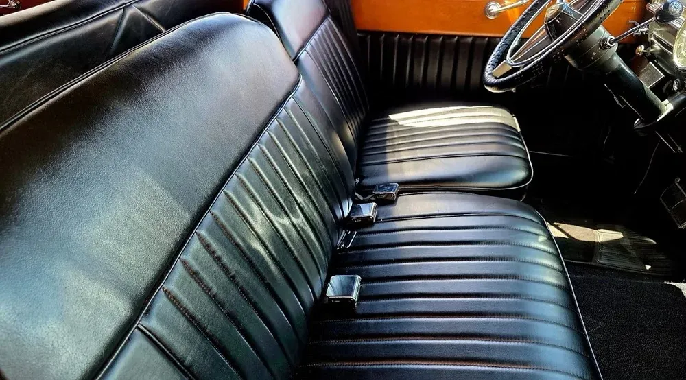 1946 Cadillac Airport Limousine interior for limo rental 1946 Cadillac Airport Limousine interior for limo rental