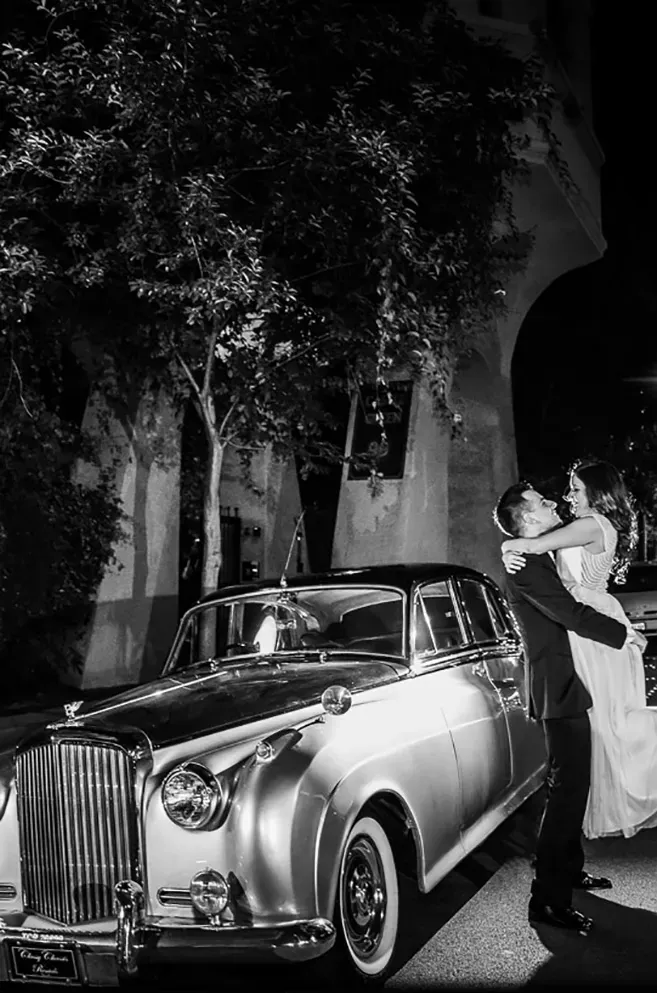 Silver 1957 Bentley SI exterior, photo 7 for wedding car rental