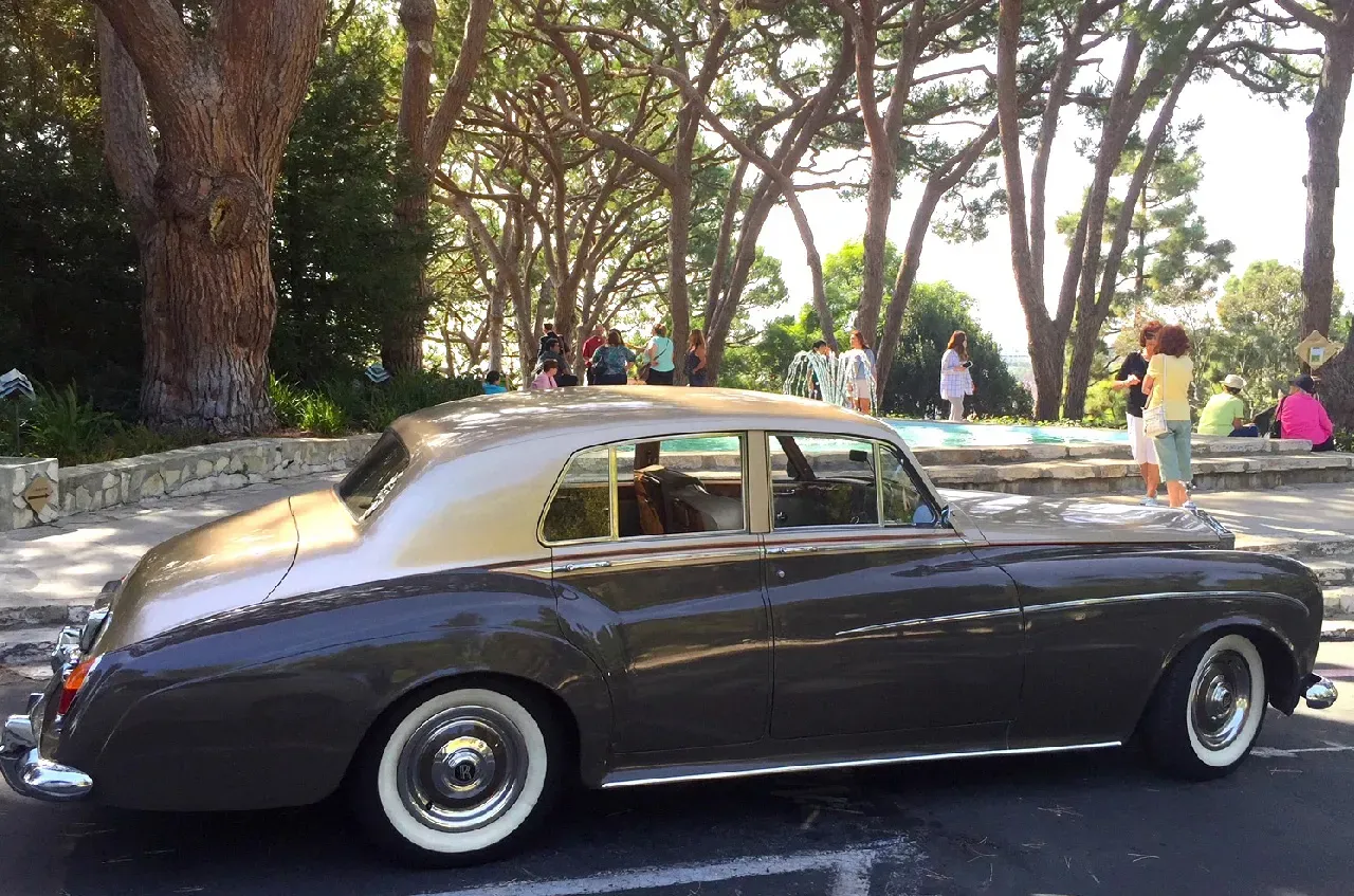 Gray 1963 Rolls Royce Silver Cloud III exterior for wedding car rental