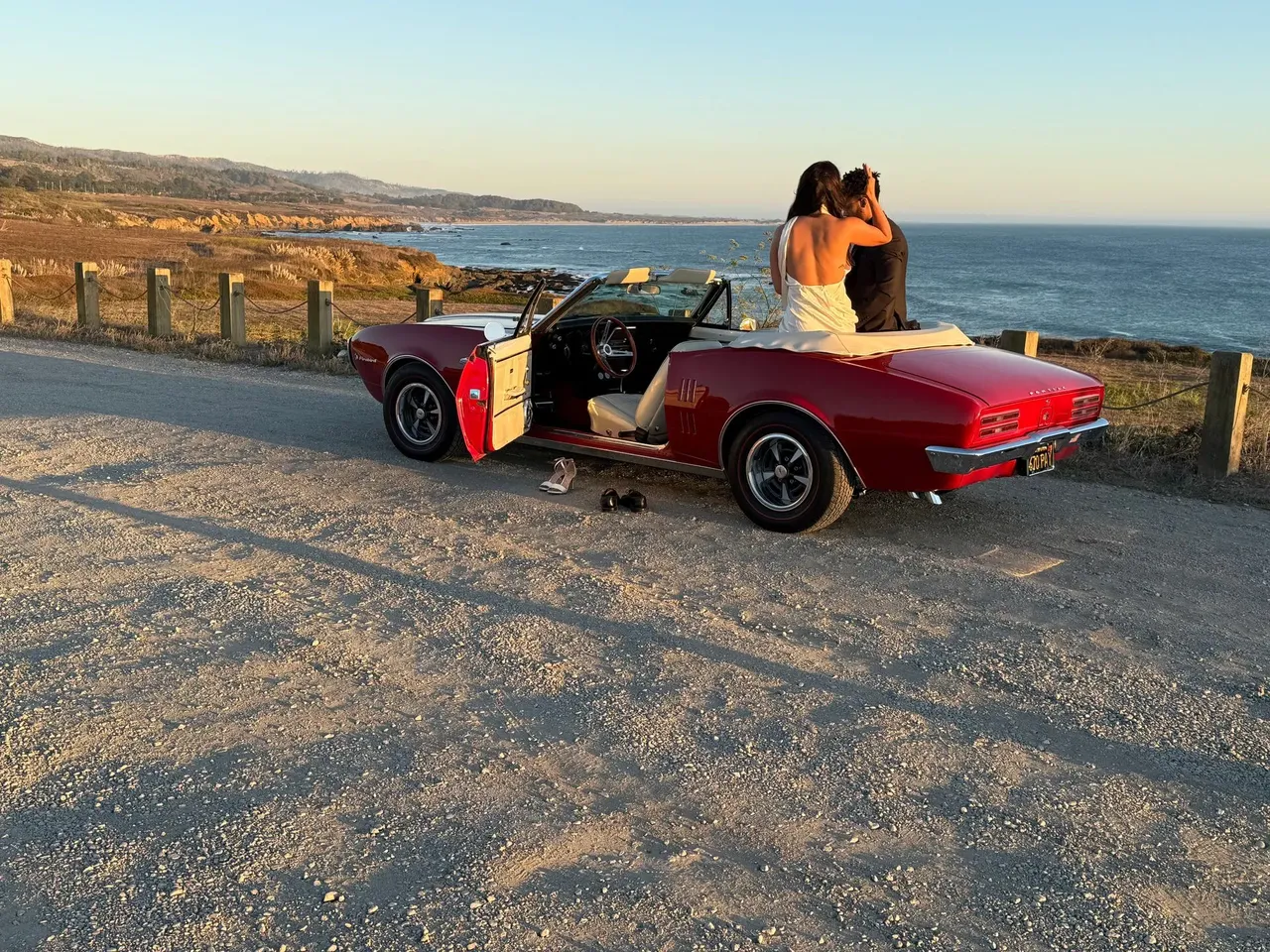 Red 1967 Pontiac Firebird, photo 3 for wedding car rental