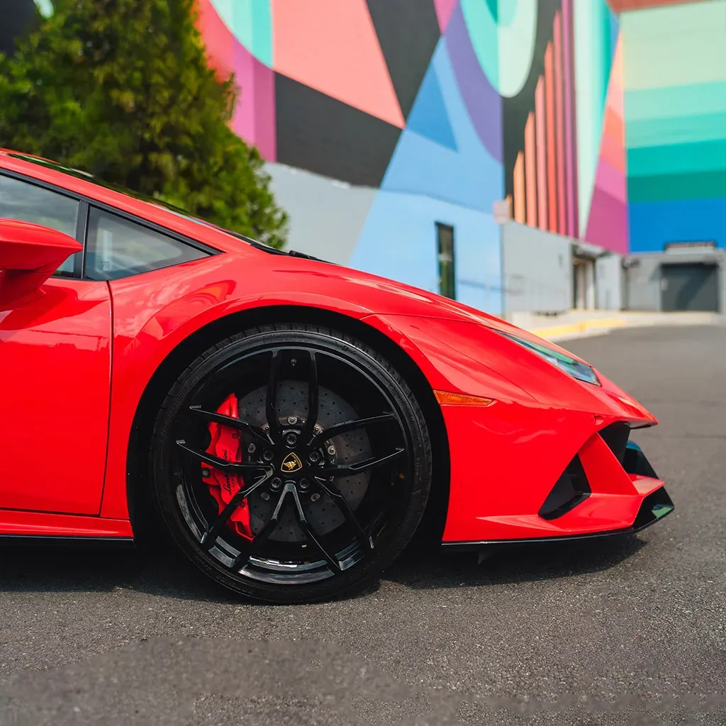 Red 2022 Lamborghini Huracan EVO Rosso Mars, photo 12 for sports car rental