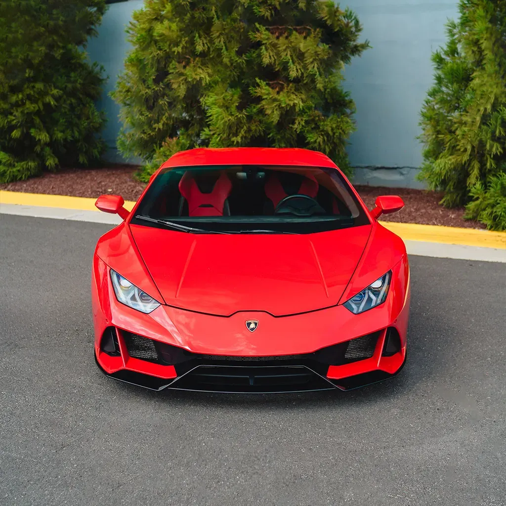 Red 2022 Lamborghini Huracan EVO Rosso Mars, photo 3 for sports car rental