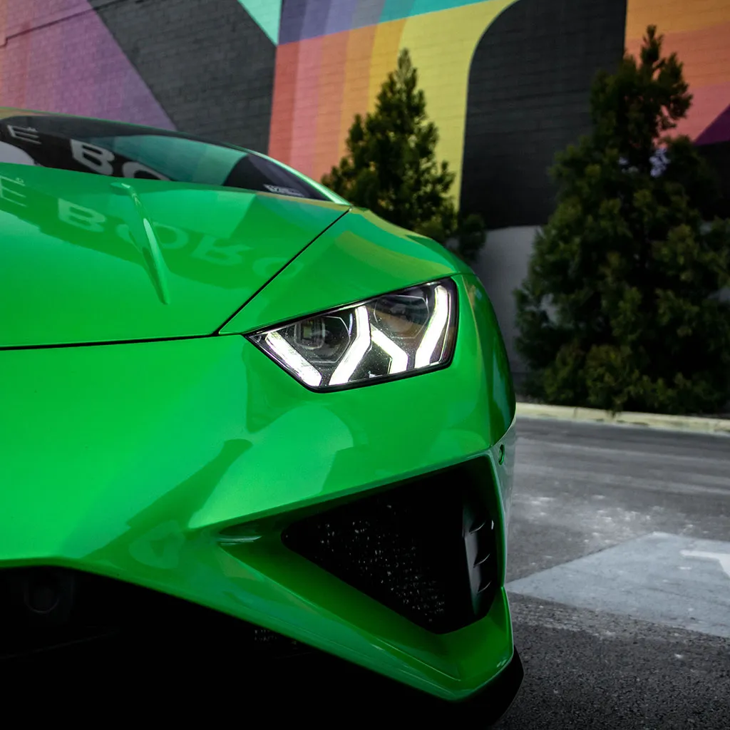 Green 2022 Lamborghini Huracan EVO Verde Mantis, photo 3 for sports car rental