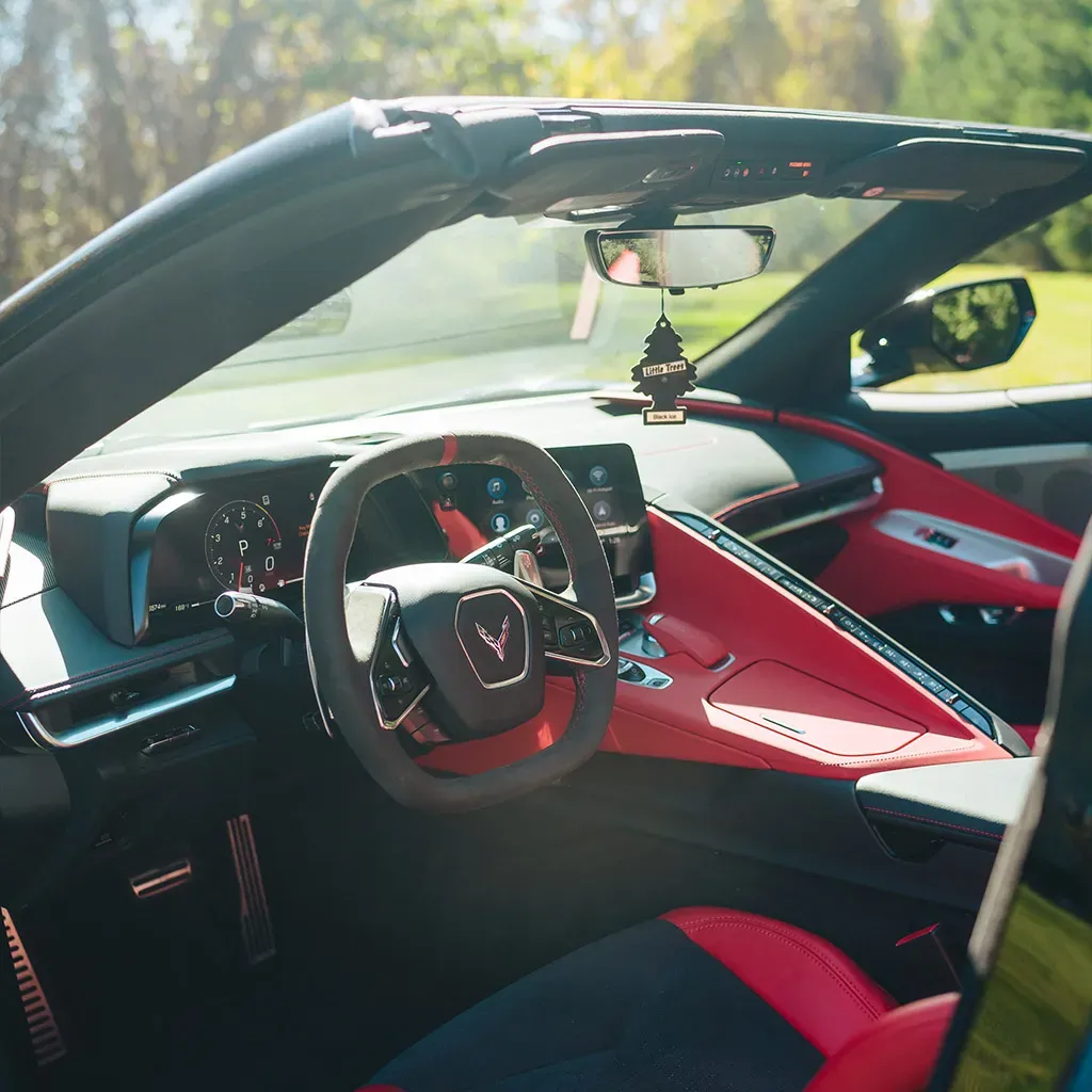 Black 2023 Corvette C8 2LT Convertible, photo 3 for sports car rental