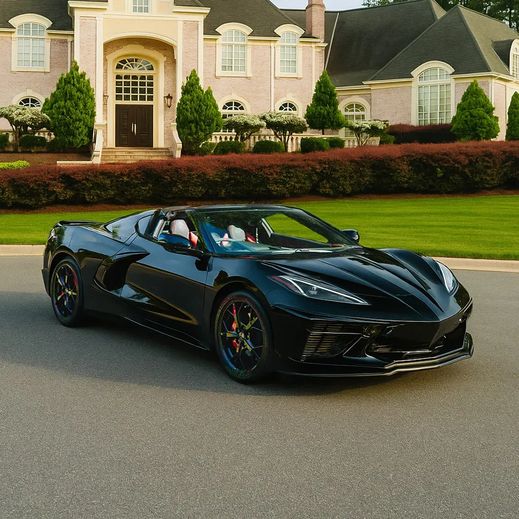 2023 Corvette C8 2LT Convertible Black 2023 Corvette C8 2LT Convertible for sports car rental