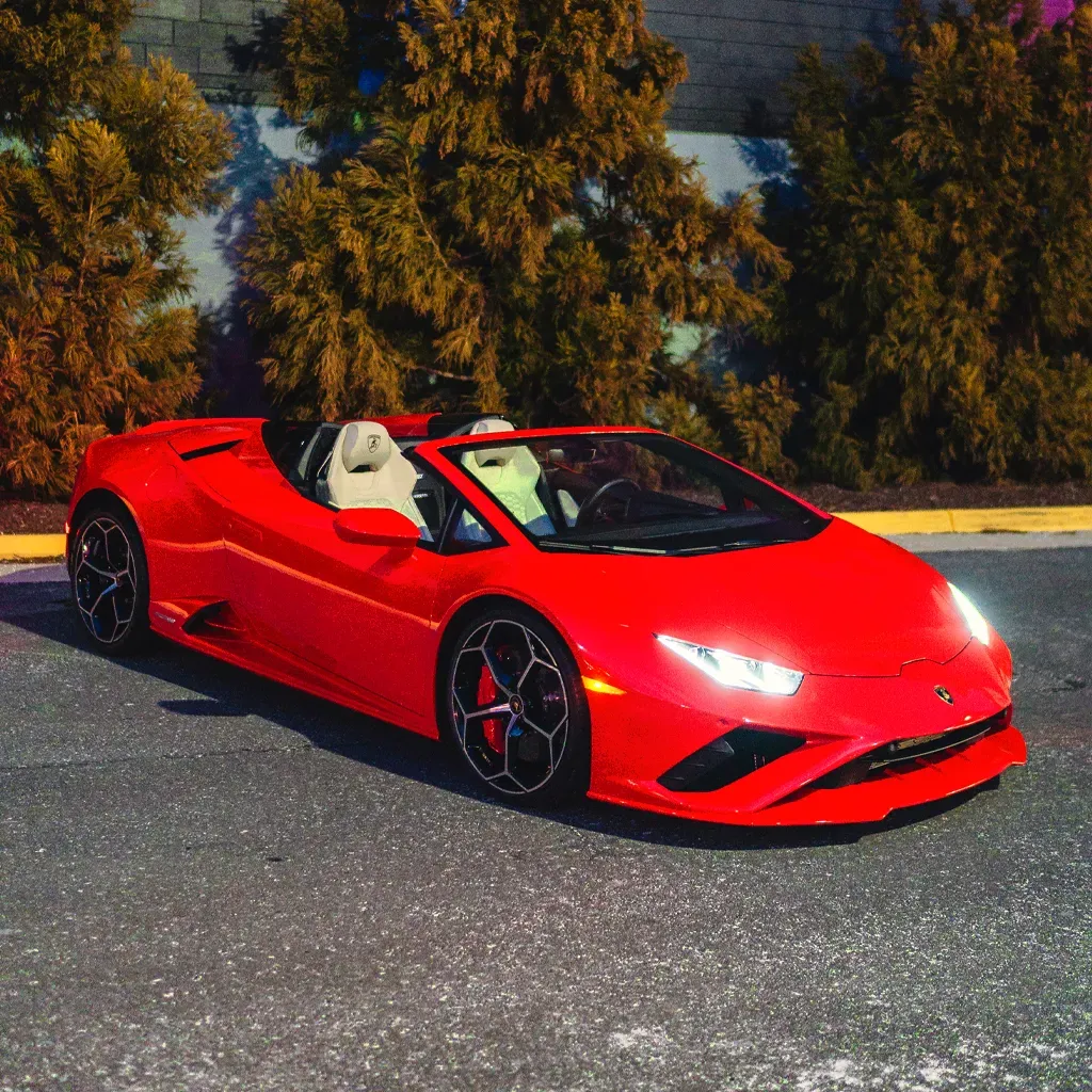 2023 Lamborghini Huracan EVO SPYDER Fully Loaded Red 2023 Lamborghini Huracan EVO SPYDER Fully Loaded for sports car rental