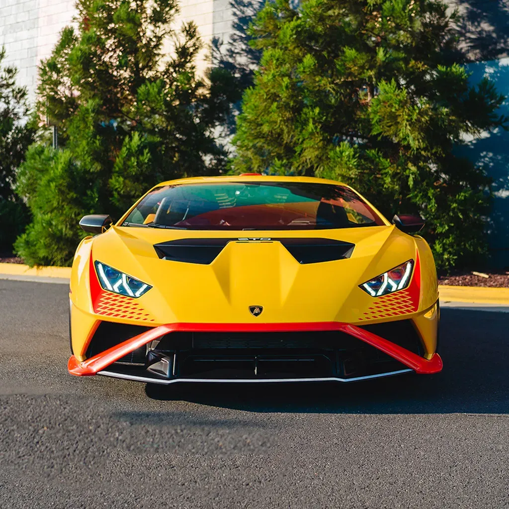 Orange 2023 Lamborghini Super Trofeo Omologata, photo 2 for sports car rental
