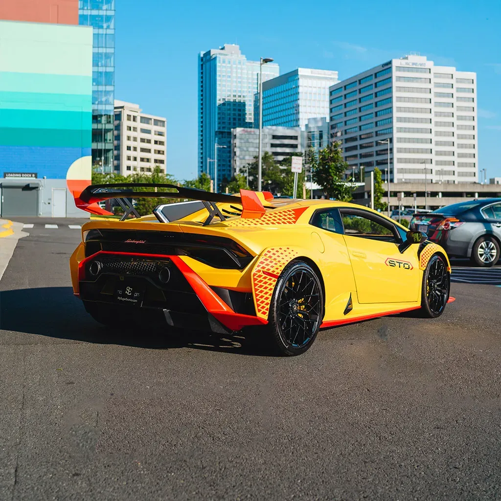 Orange 2023 Lamborghini Super Trofeo Omologata, photo 4 for sports car rental