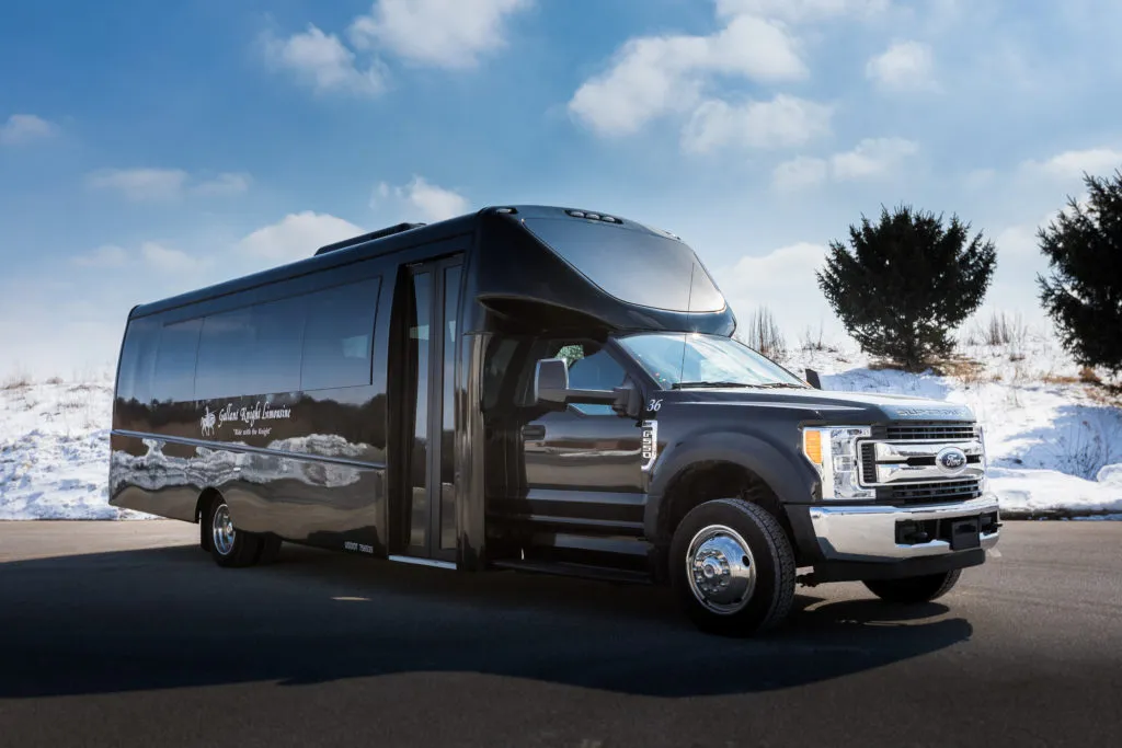 24 Passenger Limousine Bus for party bus rental
