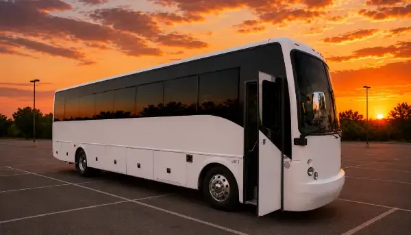 50 Passenger Motor Coach 50 Passenger Motor Coach, white – for rent