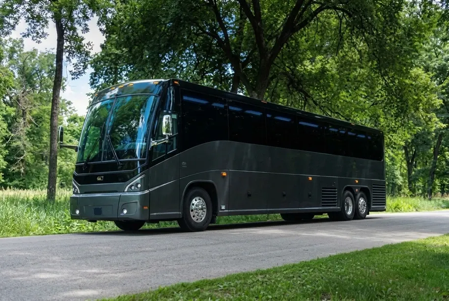 55 Passenger Motorcoach, gray – for rent