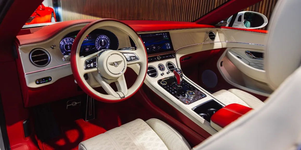 Bentley GTC Speed interior for sports car rental