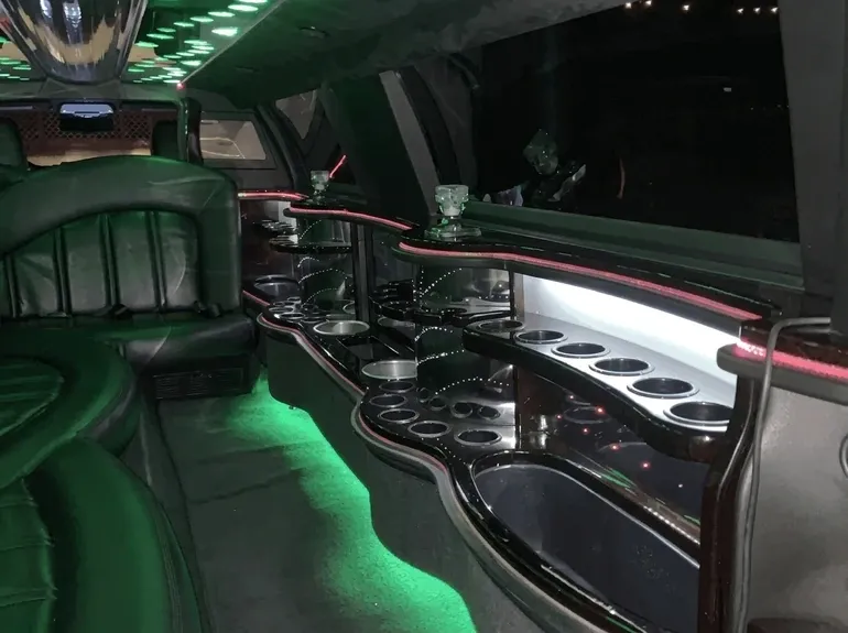Black Chrysler Limousine Black Chrysler Limousine, white – for rent