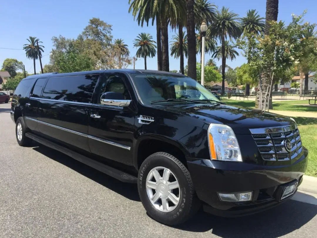 Black Stretched Cadillac Escalade in Fort Pierce, FL Black Stretched Cadillac Escalade for limo rental