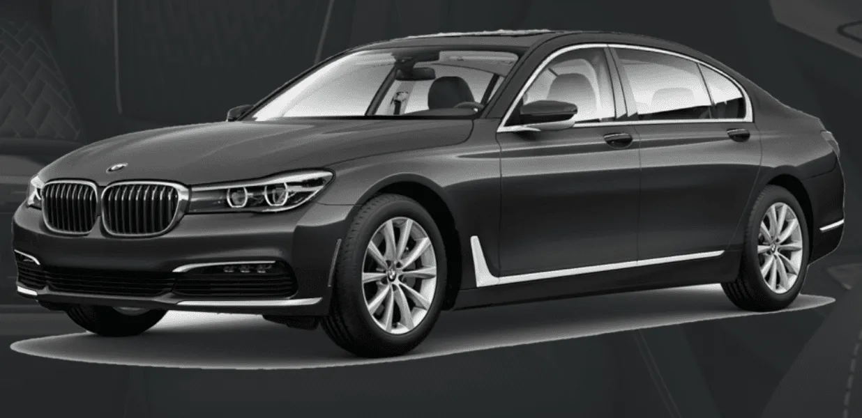 BMW 7 Series, black – for rent