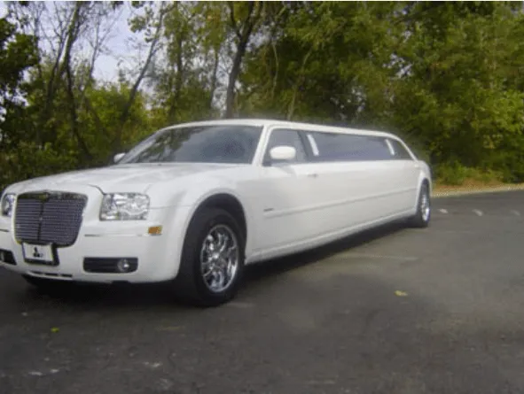 C300 Limousine, white – tinted windows