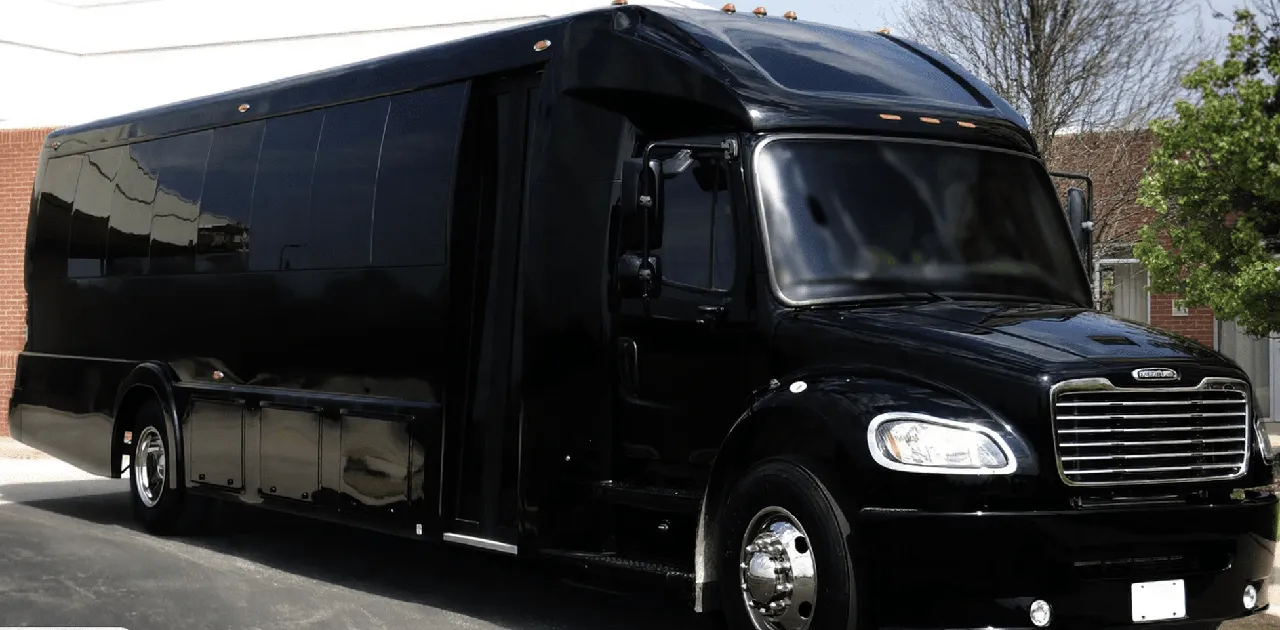 55 Passenger Executive Mini Coach White 55 Passenger Executive Mini Coach for charter bus rental