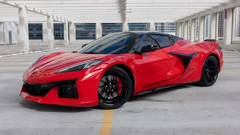 Chevrolet Corvette Z06 Convertible Red Chevrolet Corvette Z06 Convertible for sports car rental