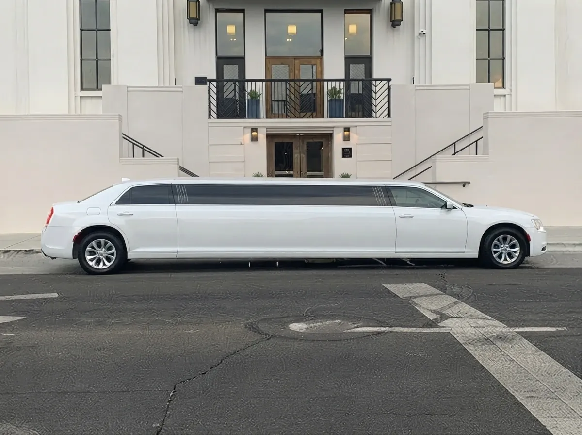 Chrysler 300 Stretch, white – for rent