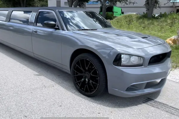 Dodge Charger Stretch Limousine in Estero, FL Dodge Charger Stretch Limousine for limo rental