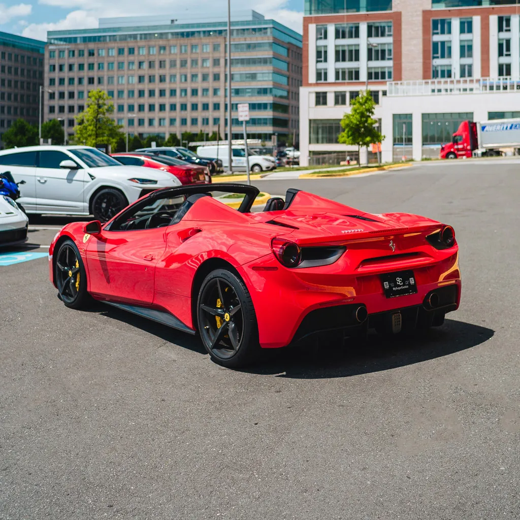 Ferrari 488 Spider Rosso Red, photo 5 for sports car rental