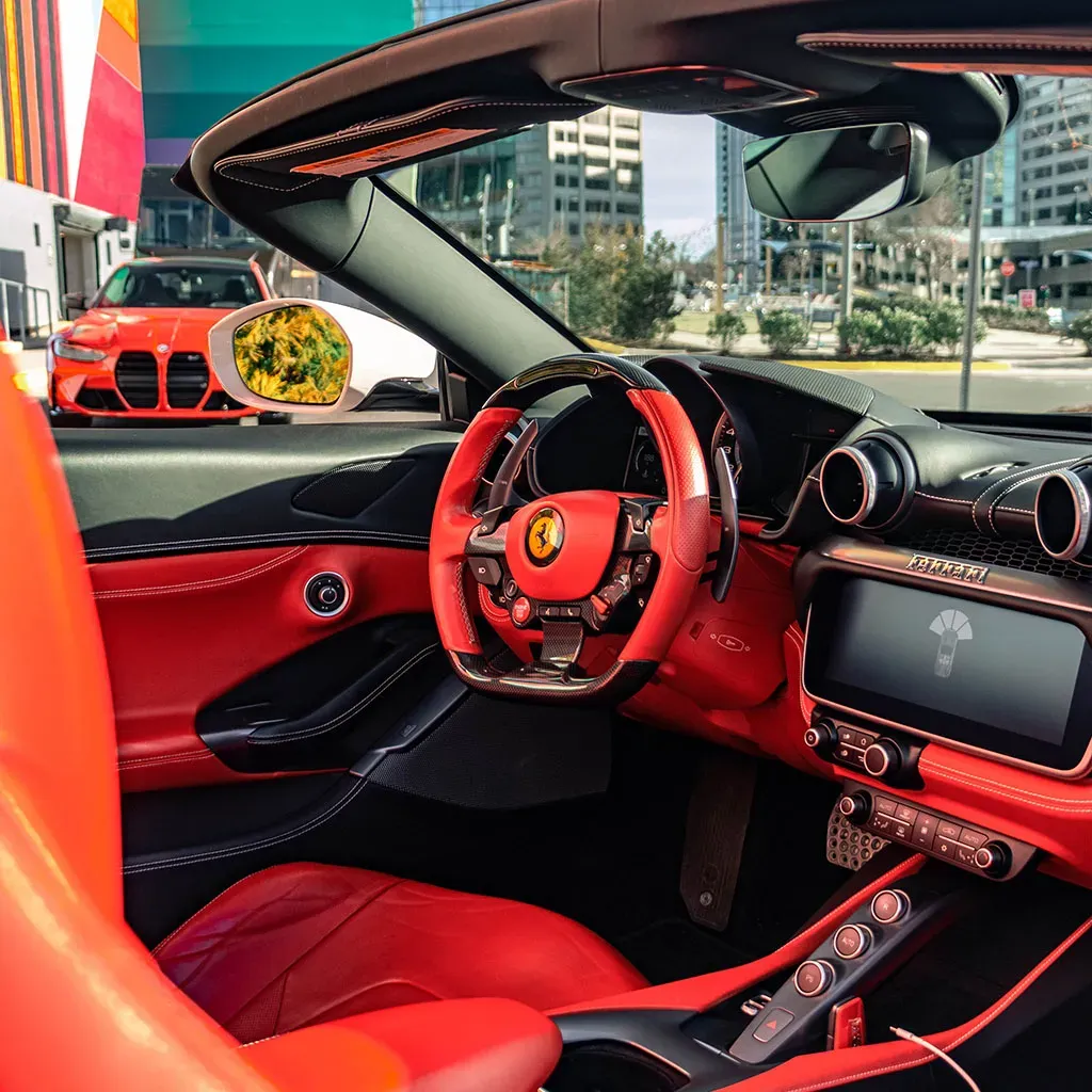 White Ferrari Portofino Bianco Avus, photo 3 for exotic car rental White Ferrari Portofino Bianco Avus, photo 3 for exotic car rental