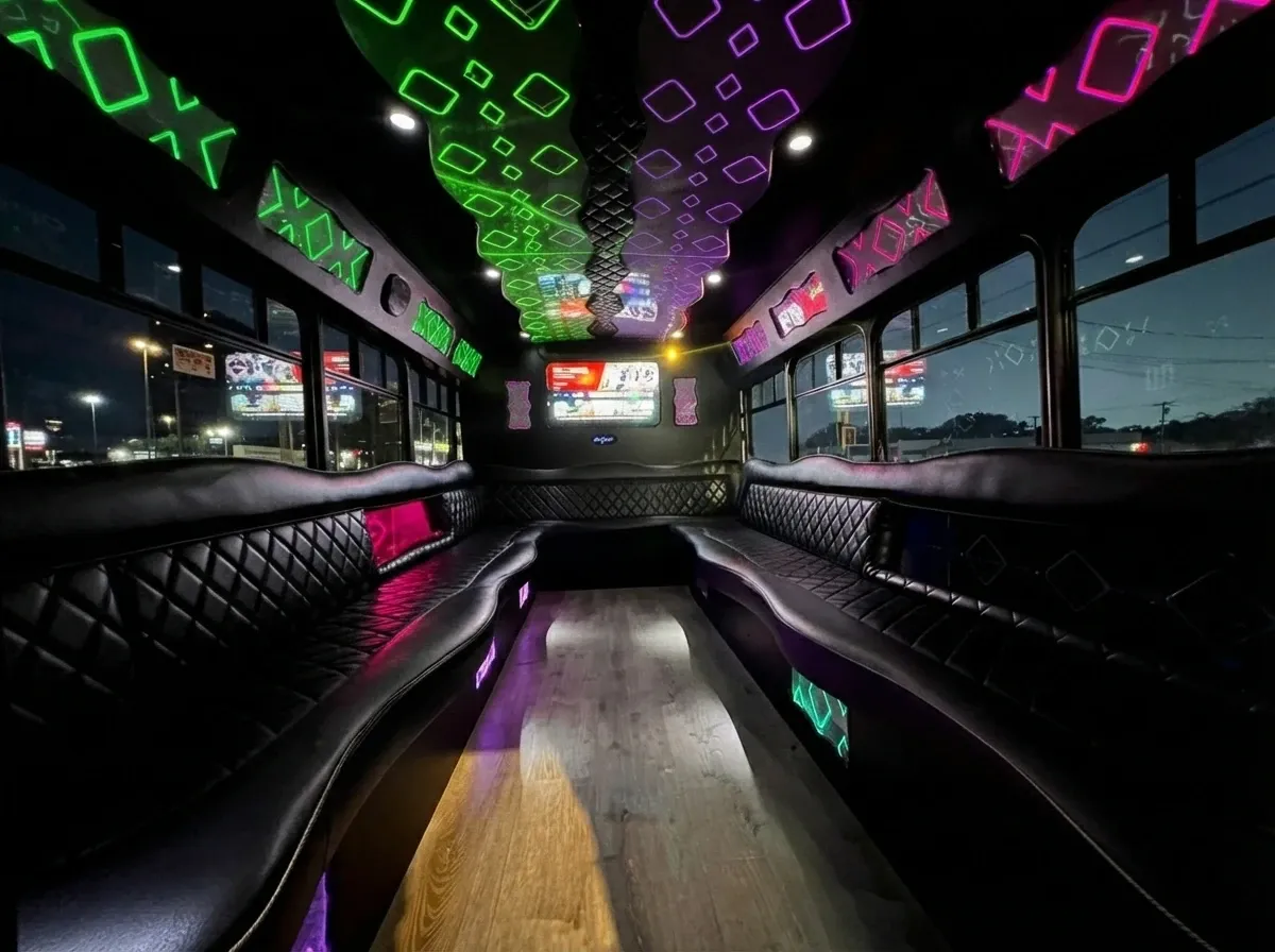 Ford E-450 Series Party Bus, white (3)