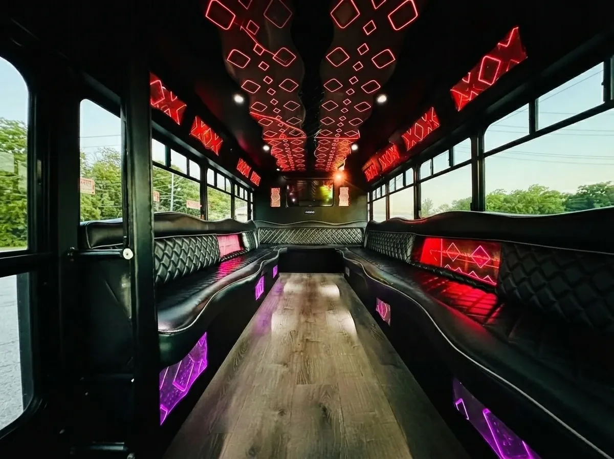 Ford E-450 Series Party Bus, white (2)