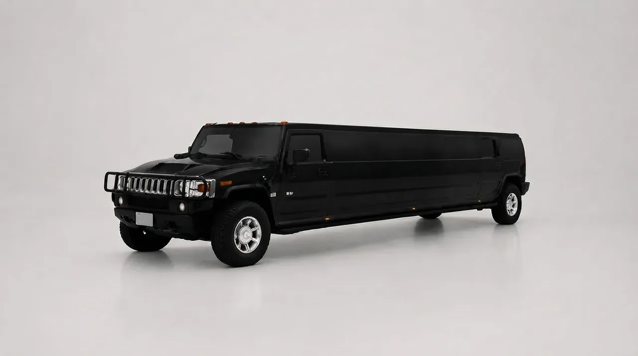 Black Hummer H2 Limousine Hummer H2 Limousine, black – for rent