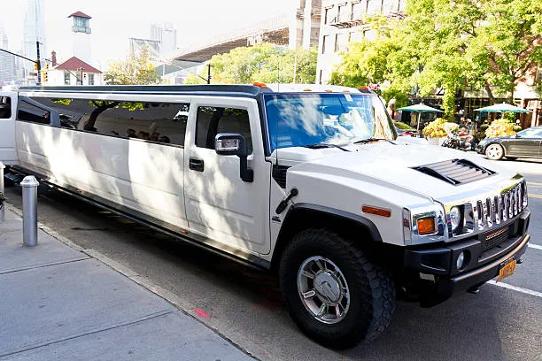 White Hummer Limo, photo 3 for limo rental