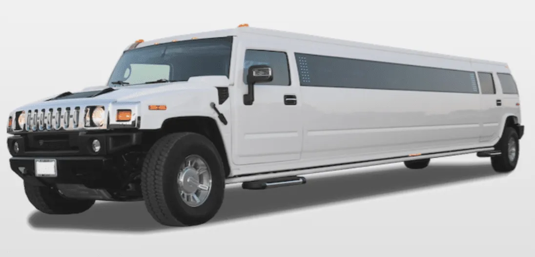 Hummer Limousine White Hummer Limousine for limo rental