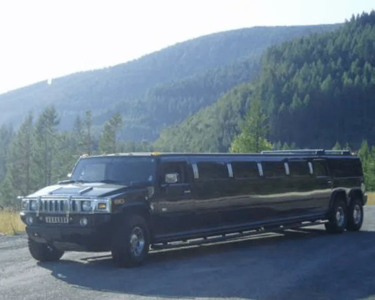 Black Hummer Limousine for limo rental