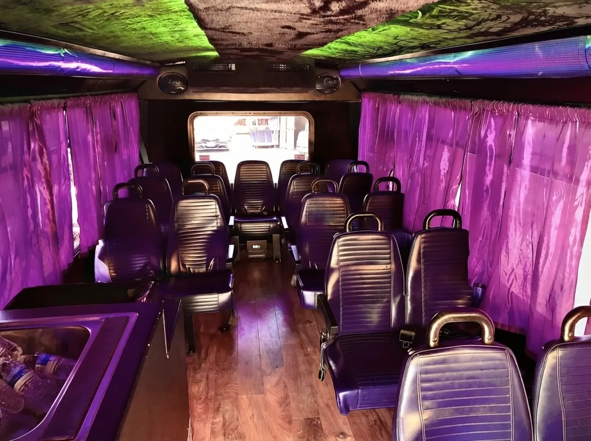 Limousine Party Bus, white (2)