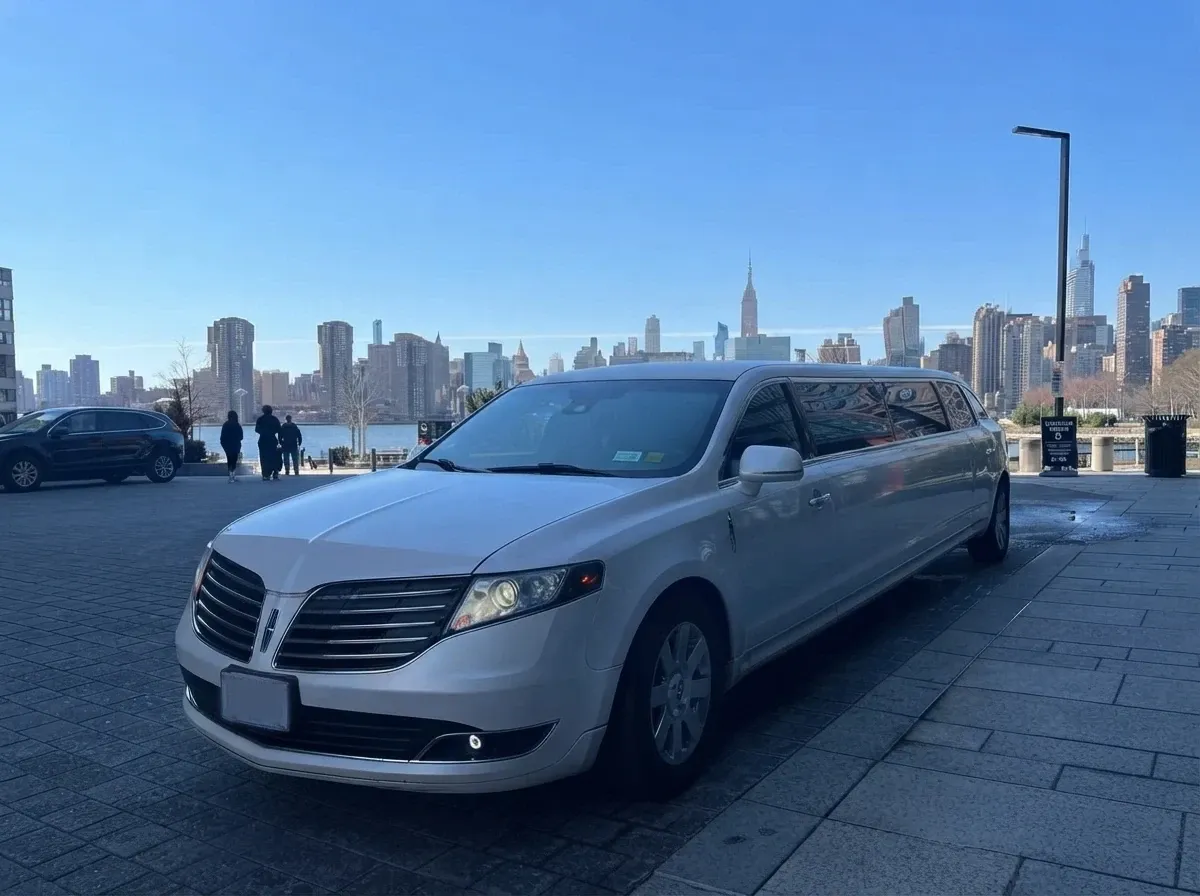 White Lincoln MKT Limousine Lincoln MKT Limousine, white – for rent