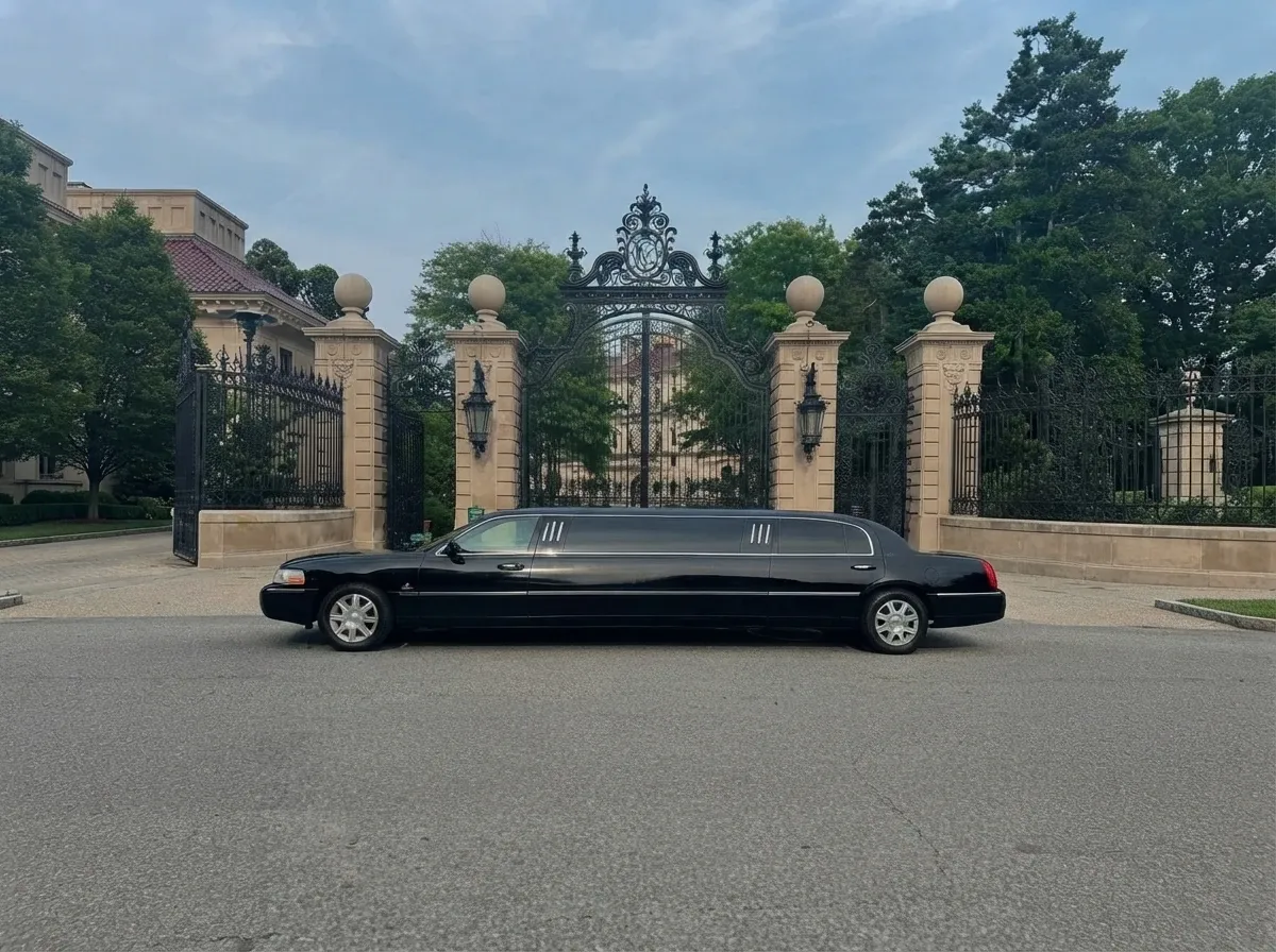 Lincoln Town Car Limousine, black – for rent