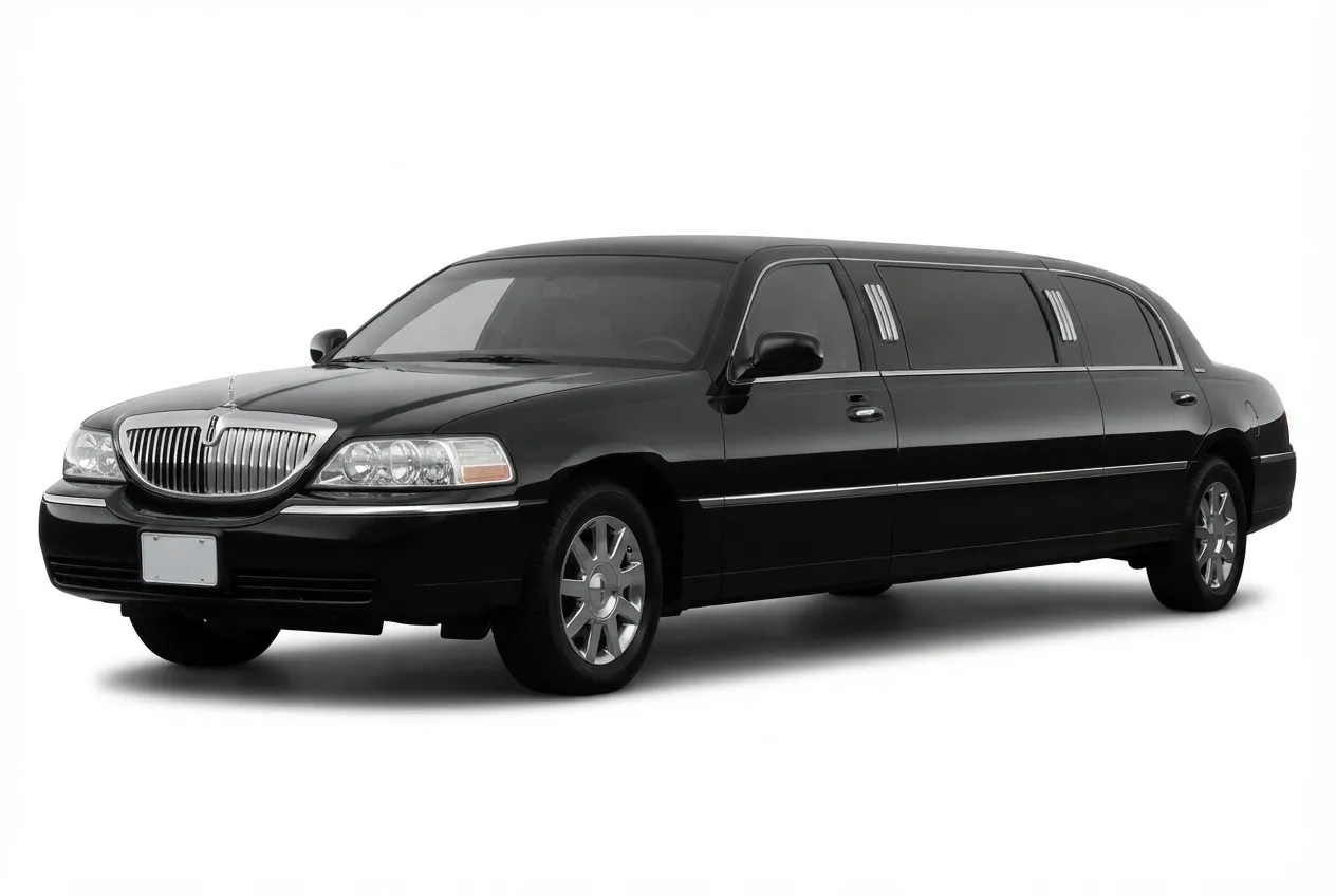 Black Lincoln Town Car Stretch Limousine Lincoln Town Car Stretch Limousine, black – for rent