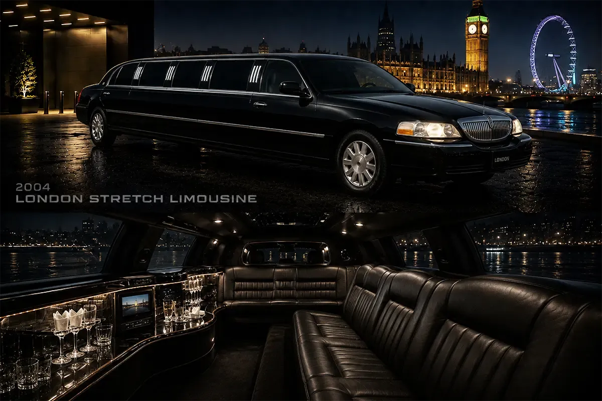 Lincoln Town Car Stretch Limousine — Black Lincoln Town Car Stretch Limousine — Black for limo rental