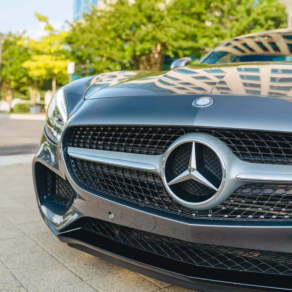 Silver Mercedes-AMG GTS Coupe, photo 4 for sports car rental