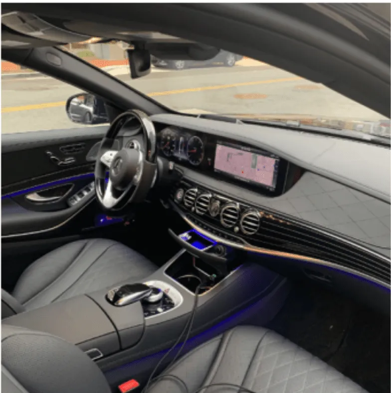 Mercedes Maybach interior for wedding car rental