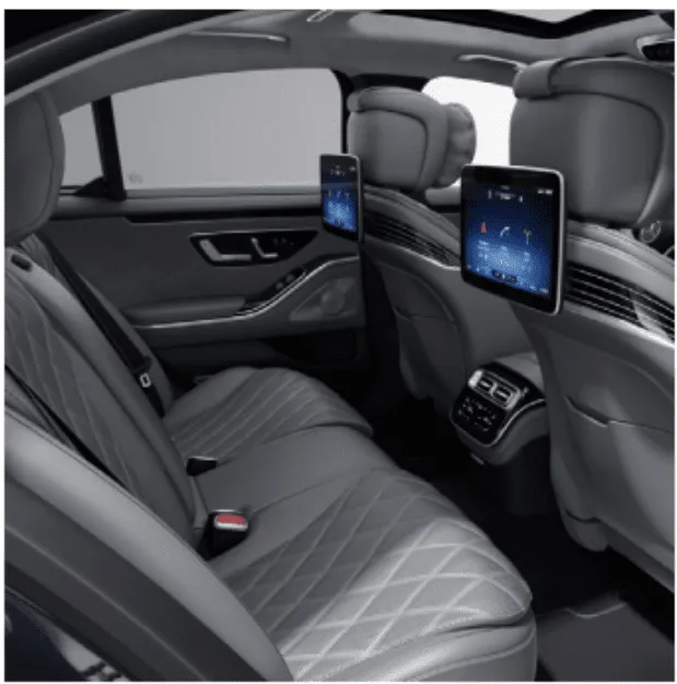 Mercedes S Class interior for wedding car rental