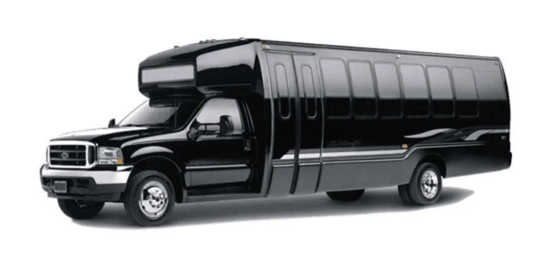 Party Bus Limousine, black – for rent