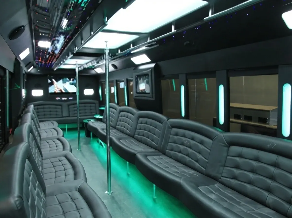 40 Passenger Party Bus, white (2)