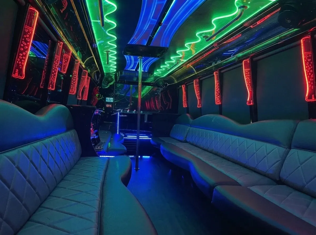 White 30 Passenger Party Bus 30 Passenger Party Bus, white – for rent