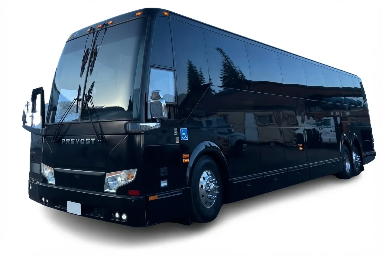 Prevost Motorcoach, black – for rent