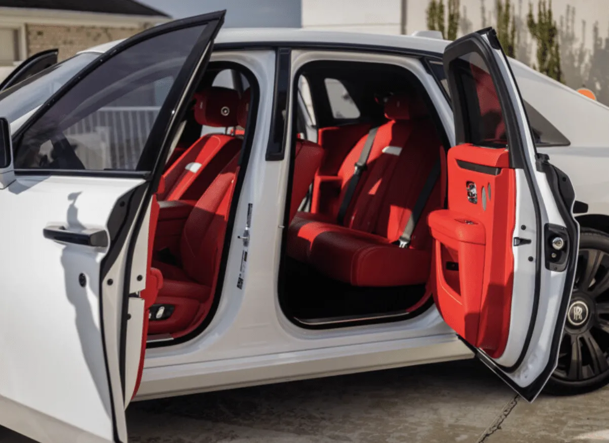 Rolls Royce Ghost interior for wedding car rental