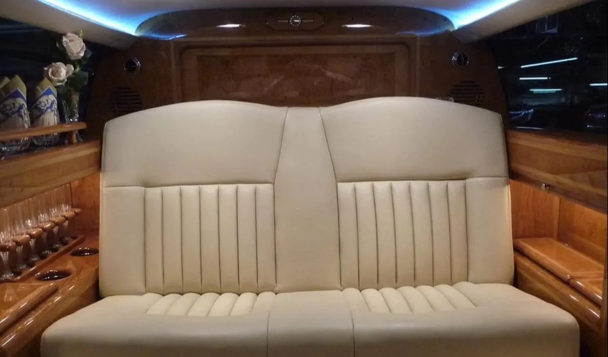 Rolls Royce Phantom Stretch Limousine interior for limo rental