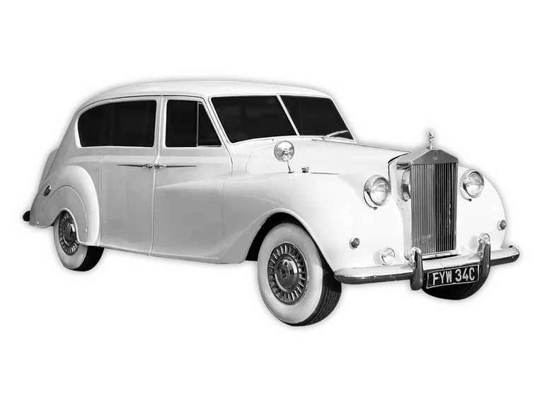 White Rolls Royce Princess for wedding car rental