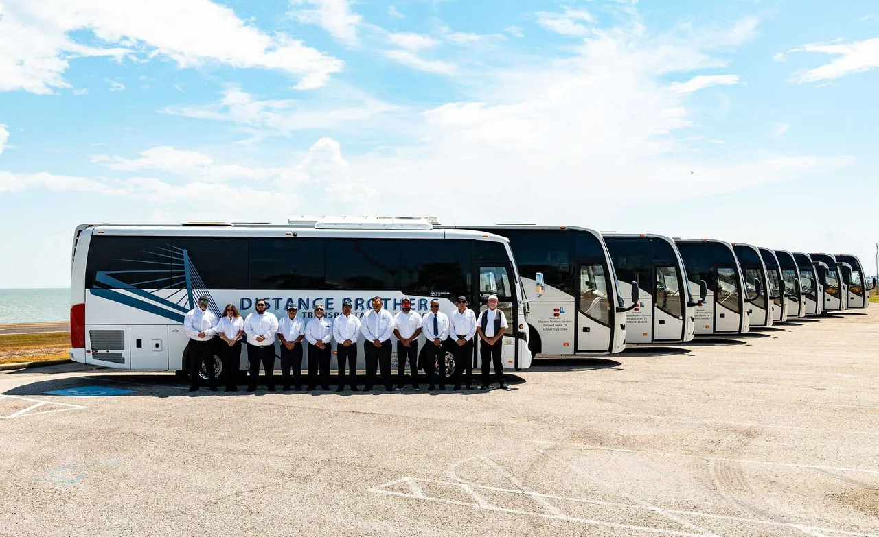 Motorcoach exterior with tinted windows for charter bus rental